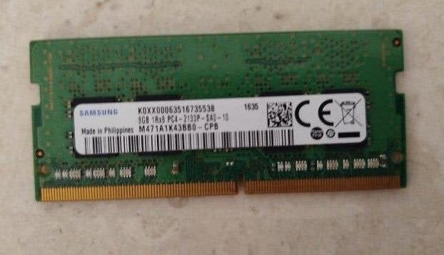Laptop Werkgeheugen - Samsung 8GB PC4-2133p sodimm, Ophalen, Gebruikt, DDR4, 8 GB