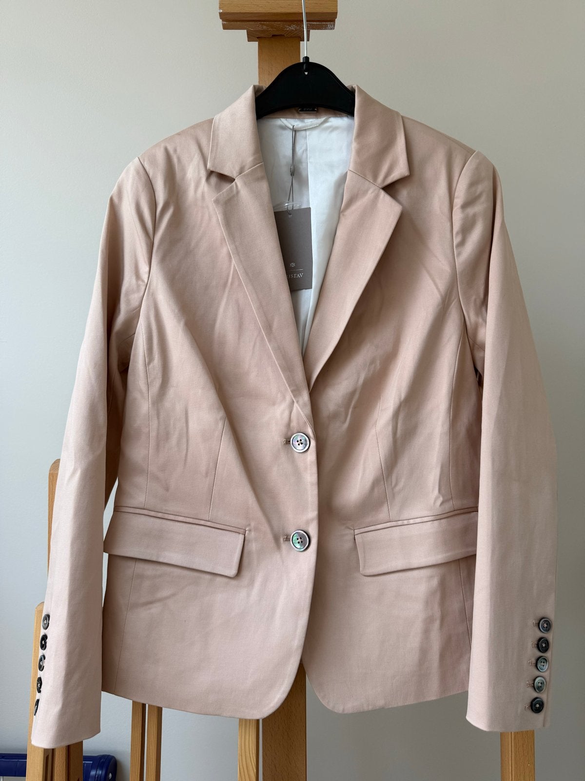 getailleerde blazer van Gustav in nude kleur, maat 36, Kleding | Dames, Jasjes, Kostuums en Pakken, Beige, Nieuw, Ophalen of Verzenden