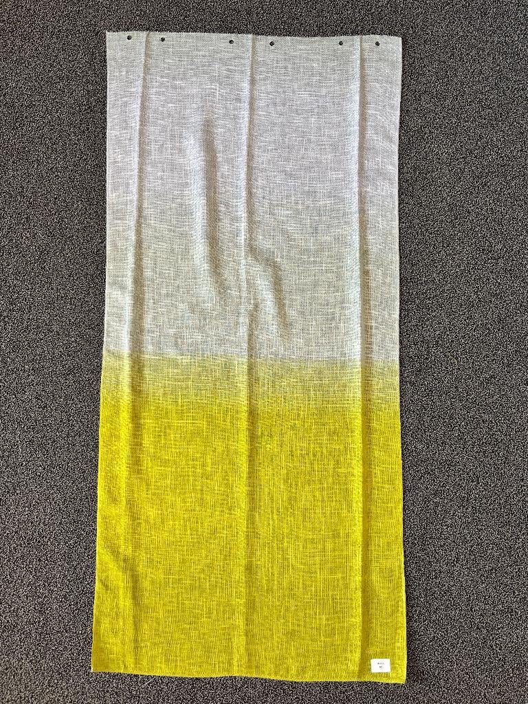 Lap stof Ploeg Beach 53x110 cm gordijnstof inbetween geel, Geel, Ophalen of Verzenden, Zo goed als nieuw, 30 tot 120 cm