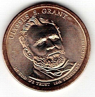 26-1391 USA 1 dollar 2011P Grant, Verzenden, Noord-Amerika, Losse munt