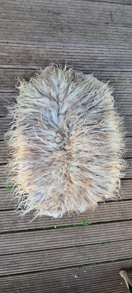 Drentse heideschaap vacht, 50 tot 100 cm, Verzenden, 50 tot 100 cm, Zo goed als nieuw