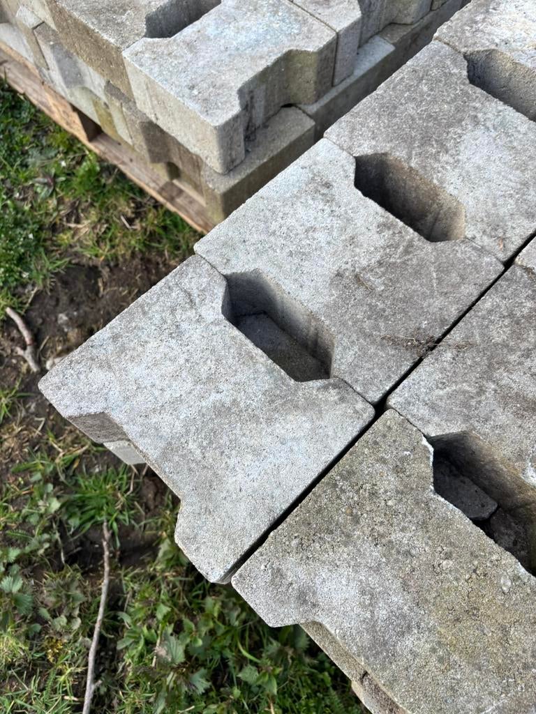 H beton stenen, Gebruikt, Klinkers, Beton, 5 tot 10 m²