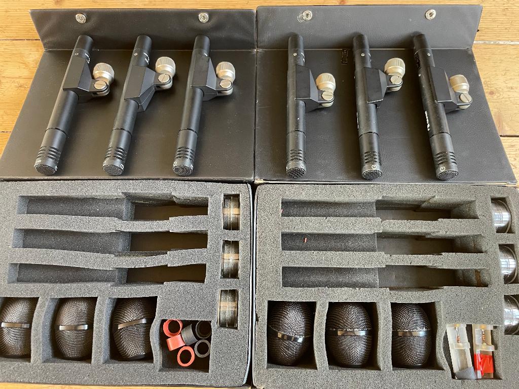 Nakamichi CM 300 Elektret microfoons. 2 Sets 6 samen., Muziek en Instrumenten, Microfoons, Gebruikt, Studiomicrofoon, Ophalen of Verzenden