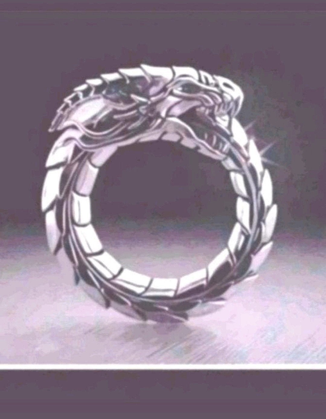 Ring draak maat 19-20 en 21, Sieraden, Tassen en Uiterlijk, Ringen, Verzenden, Nieuw, Zilver