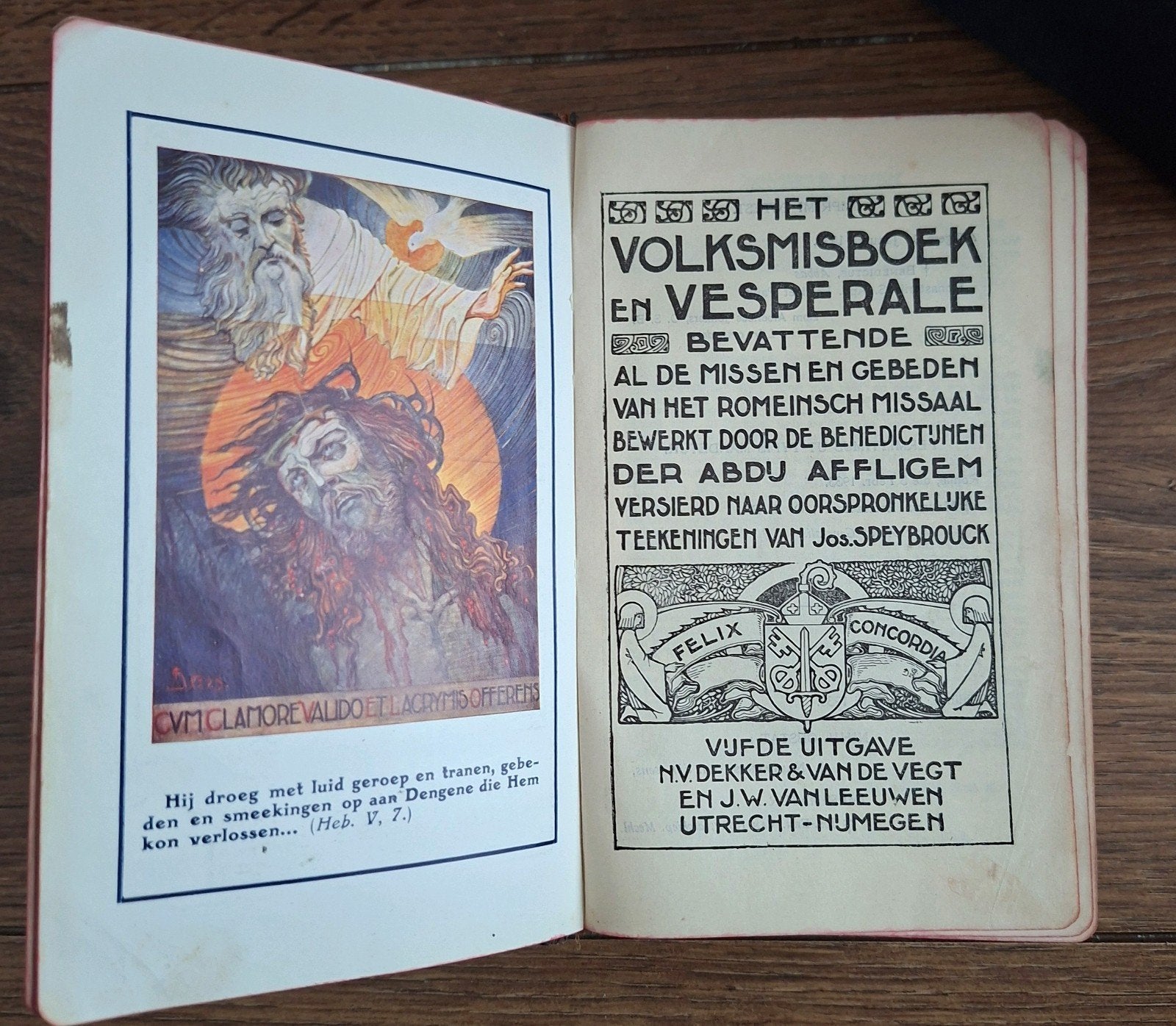 Volksmisboek en Vesperale – 5e uitgave 1933, Ophalen of Verzenden, Benedictijnen der Abdij Affligem