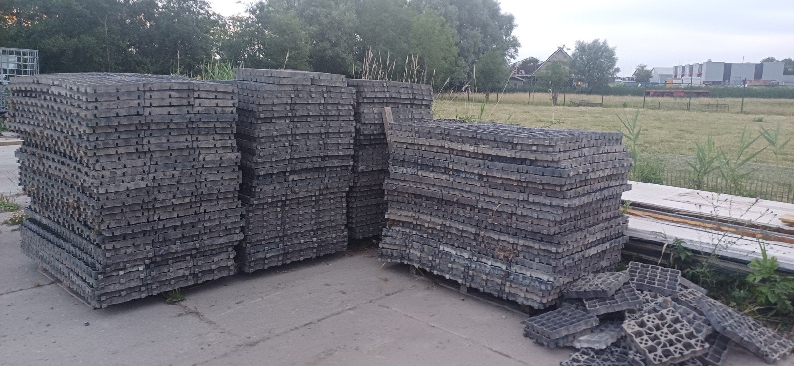 Ecoraster E50 paddockplaten / grindmatten, Tuin en Terras, Gras en Kunstgras, Gebruikt, Gras, 20 m² of meer, Ophalen