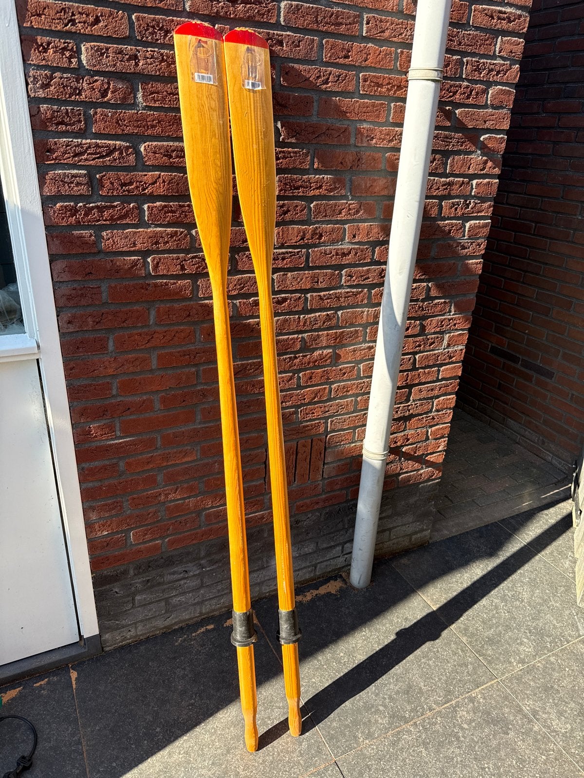 Houten roeispanen (2 stuks) - 180 cm, Ophalen, Gebruikt