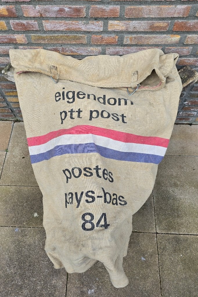 Vintage ptt post postzak. 104 X 68 cm, Ophalen of Verzenden, Gebruikt, Gebruiksvoorwerp