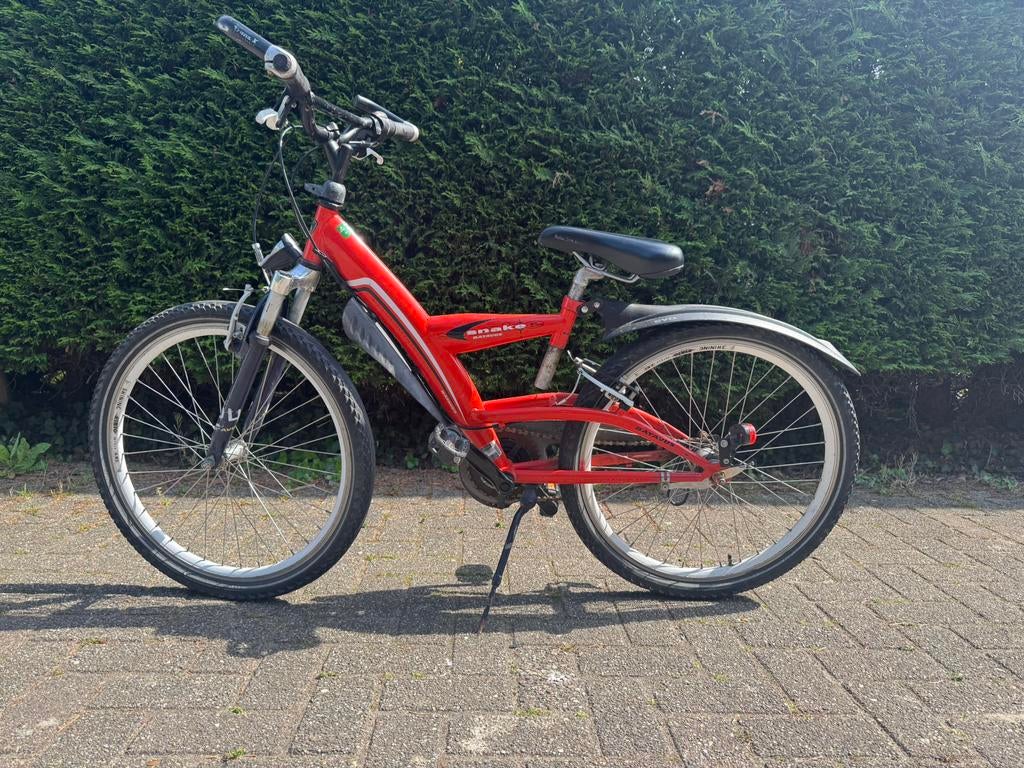 Fiets 24 inch batavus snake 3 versnellingen mountainbike, Ophalen, Zo goed als nieuw, 24 inch, Handrem
