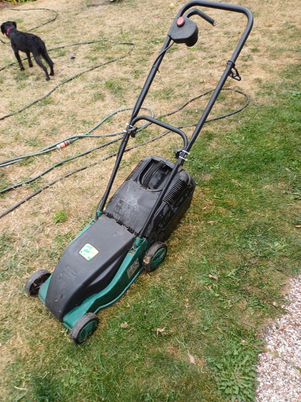 Kleine elektrische grasmaaier, Tuin en Terras, Ophalen, Cirkelmaaier, Gebruikt, Elektrische grasmaaier