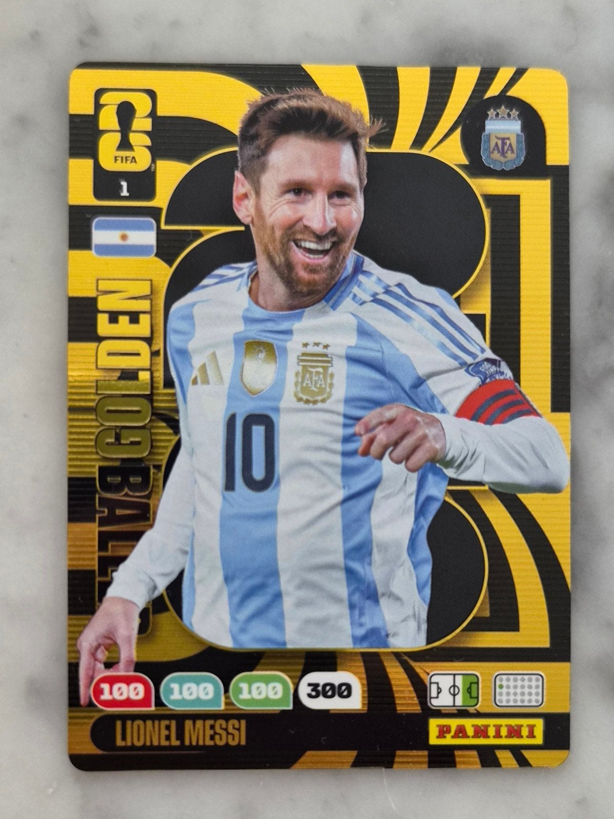Lionel Messi Golden Ball Panini Adrenalyn FIFA 2026, Ophalen of Verzenden