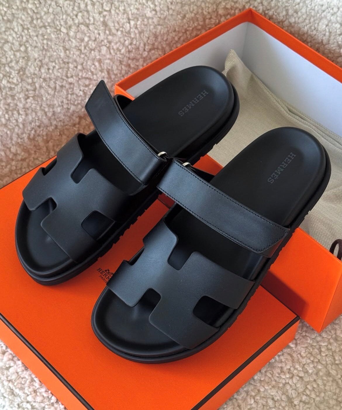 Hermes Chypre Sandalen Slippers, Kleding | Heren, Schoenen, Ophalen of Verzenden, Zo goed als nieuw, Overige typen