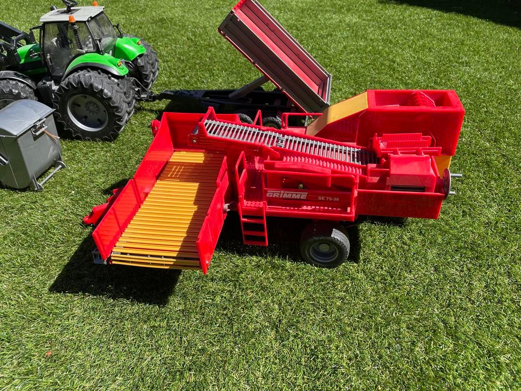 Grote Bruder speelgoed set: tractor, aanhanger, aardappelroo, Kinderen en Baby's, Speelgoed | Speelgoedvoertuigen, Ophalen of Verzenden