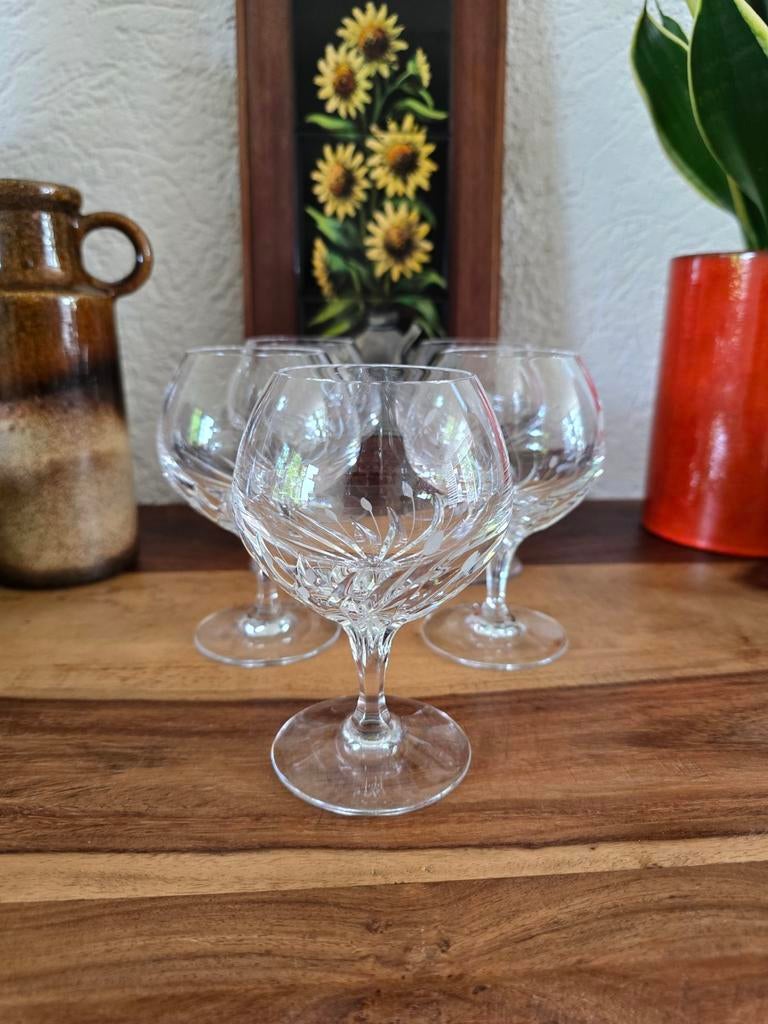 Vintage Nachtmann Kristallen Brandy / Whiskey Glazen, Antiek en Kunst, Ophalen of Verzenden