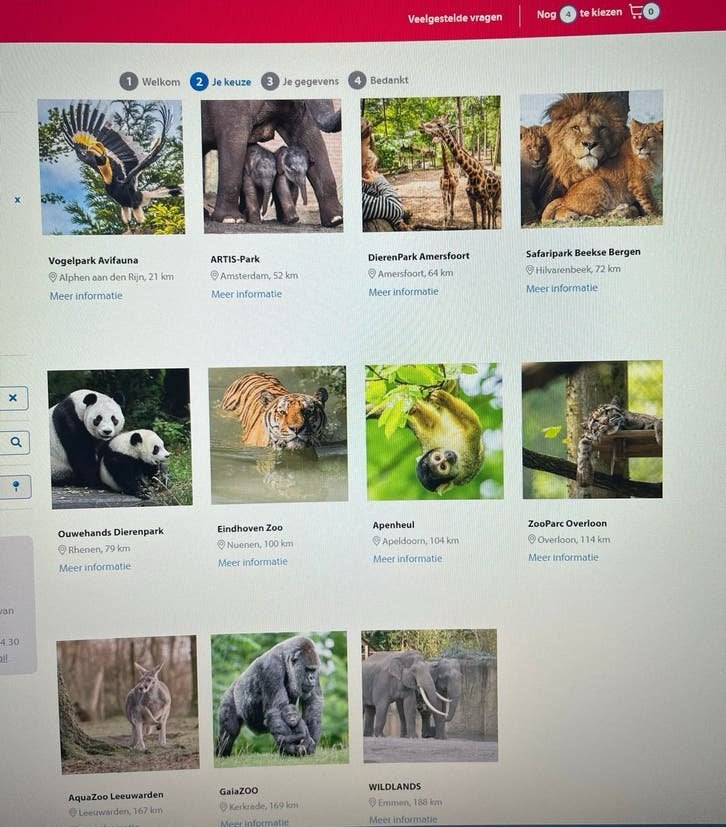 4 kaartjes postcodeloterij o.a pretpark, dierentuin, museums, Tickets en Kaartjes, Drie personen of meer, Ticket of Toegangskaart