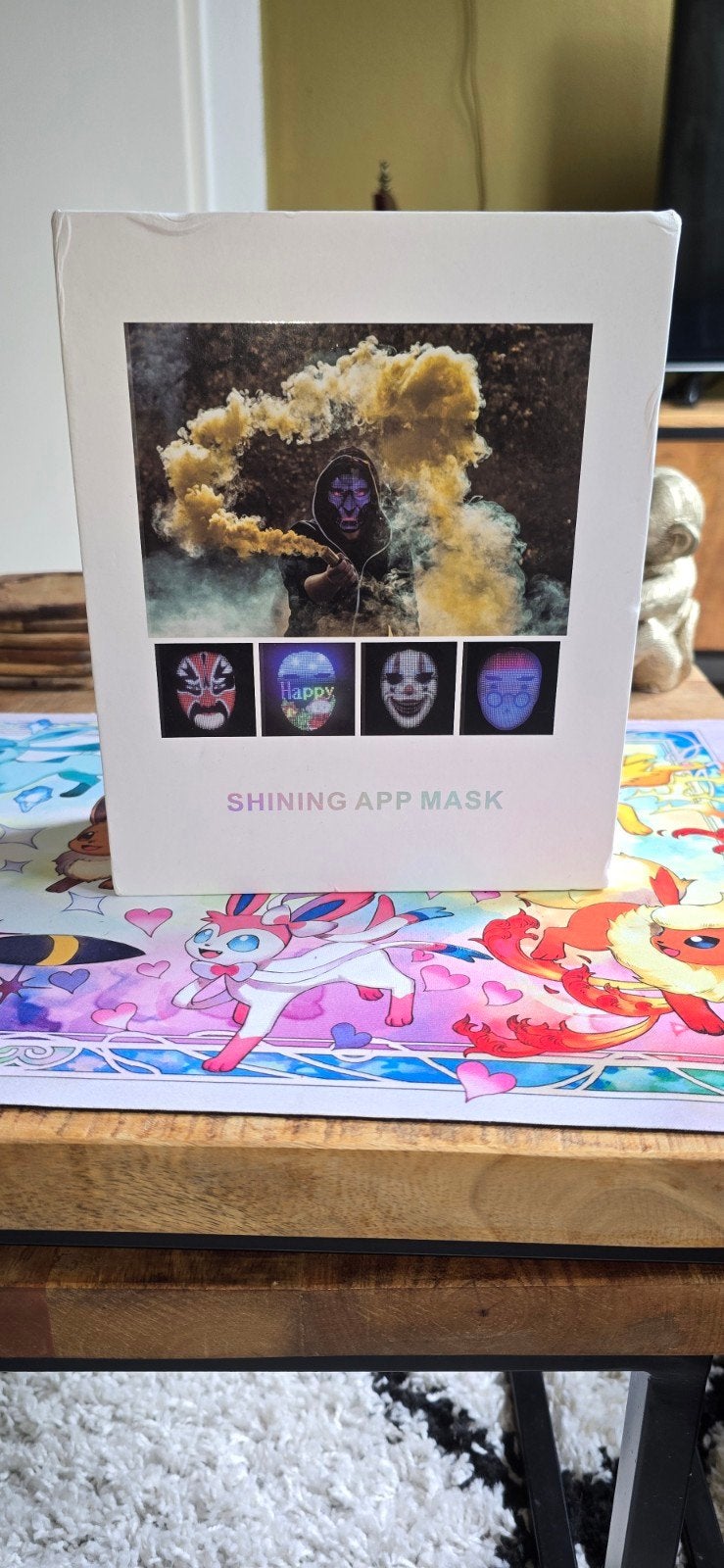 Shining App Mask - LED Gezichtsmasker, Ophalen of Verzenden, Nieuw, Overige typen, Halloween of Griezel