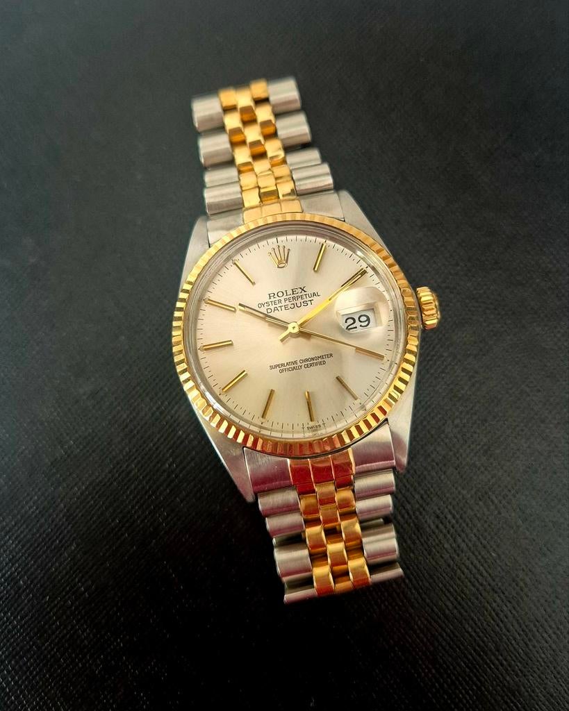 Rolex datejust 16013 36mm staal/18k goud, Sieraden, Tassen en Uiterlijk, Horloges | Dames, Rolex, Ophalen of Verzenden, Zo goed als nieuw