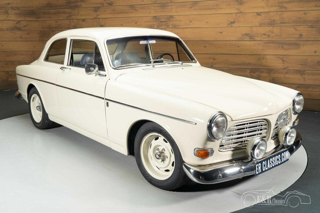 Volvo Amazon Coupe | 1968, Lederen bekleding, Achterwielaandrijving, 4 stoelen, Wit