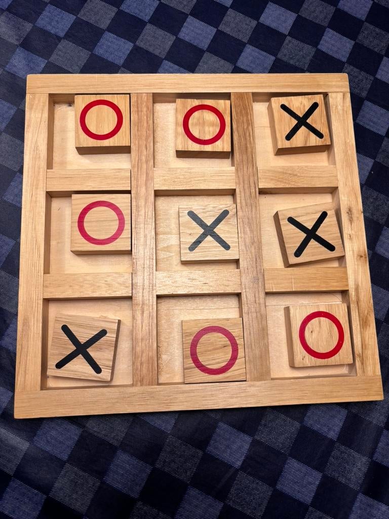 Boter, kaas en eieren houten spel, Ophalen, Zo goed als nieuw