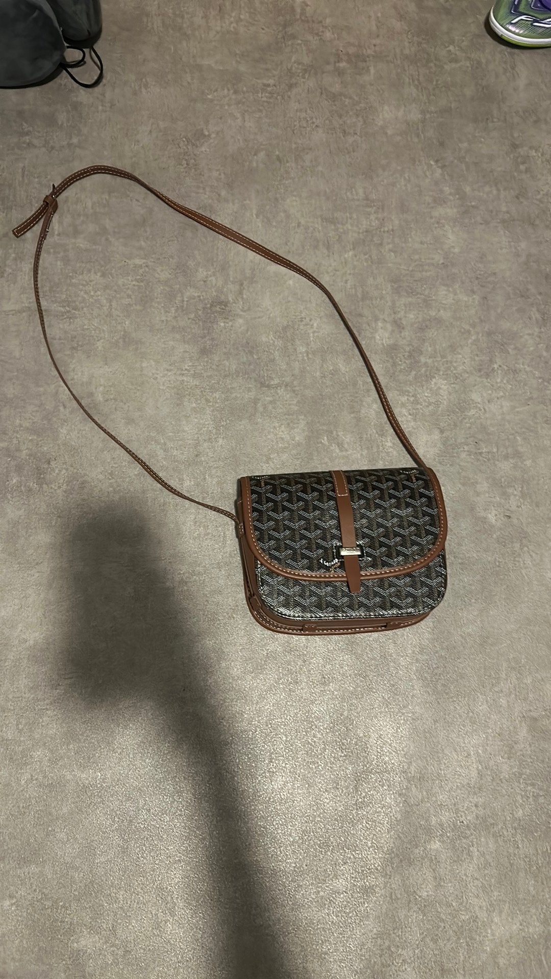 Bruine goyard schouder tas moet weg ‼️‼️, Ophalen, Zo goed als nieuw, Bruin, Schoudertasje
