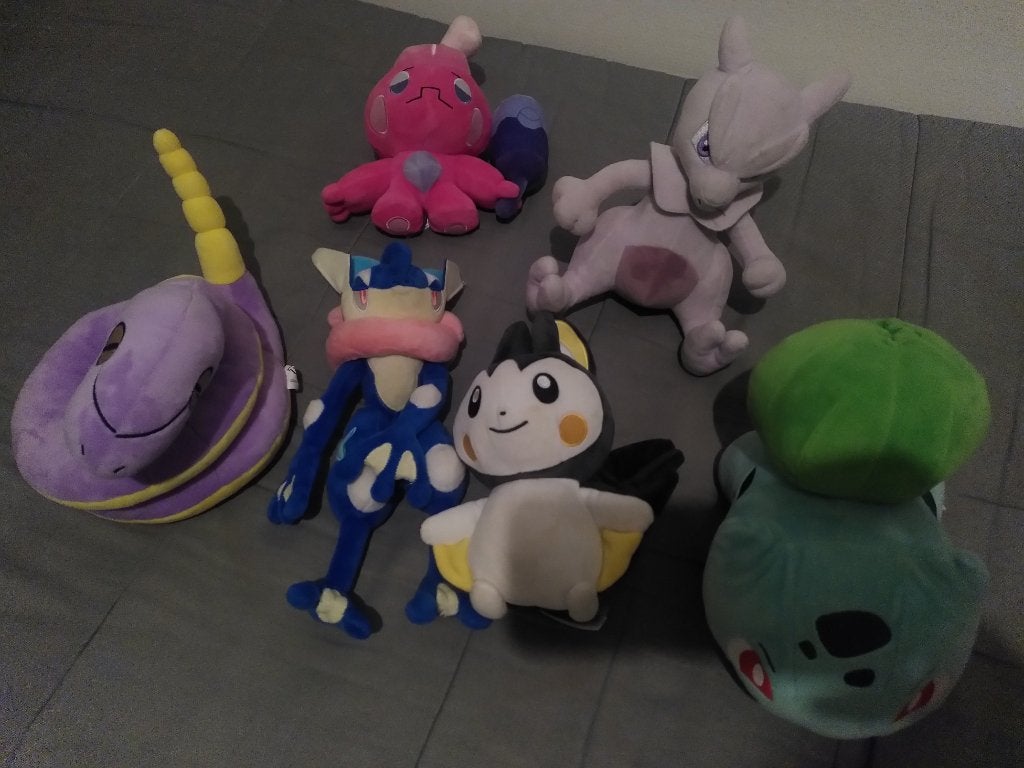 set pokemon knuffels, Overige typen, Ophalen of Verzenden, Zo goed als nieuw, Middelgroot (20 tot 80 cm)