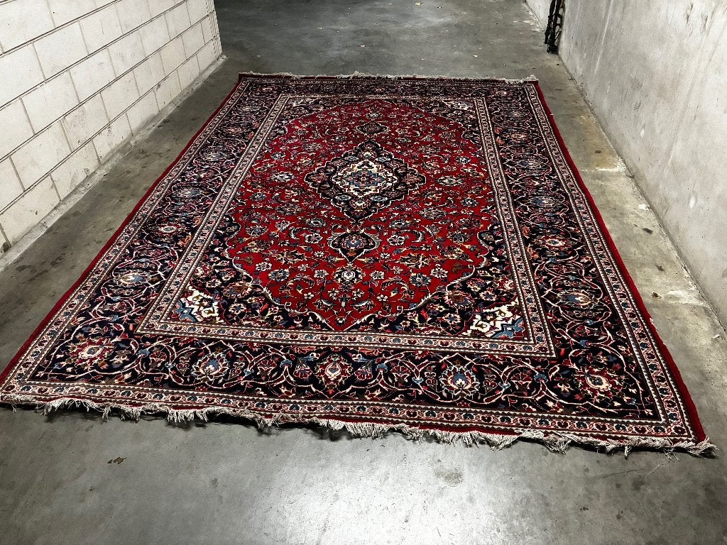 Perzische Kashan, Ophalen, Gebruikt, Blauw, 200 cm of meer