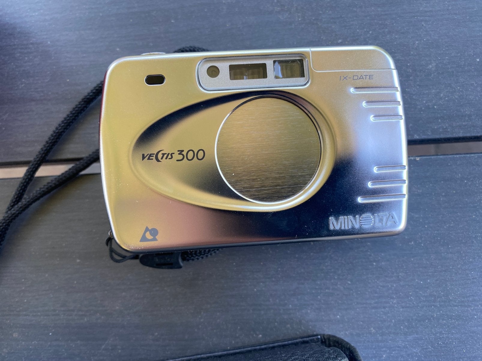 Metalen Minolta vectis300 design camera analoog, Ophalen of Verzenden, Zo goed als nieuw, Compact, Minolta
