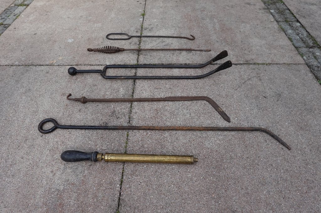 Kachel poken set, Ophalen, Gebruikt, Vrijstaande haard, Houthaard