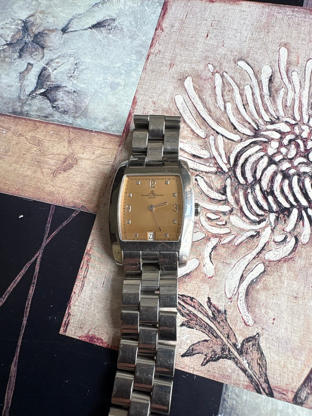 Baume & Mercier horloge - Nieuwe batterij, loopt goed, Sieraden, Tassen en Uiterlijk, Horloges | Heren, Gebruikt, Staal, Polshorloge