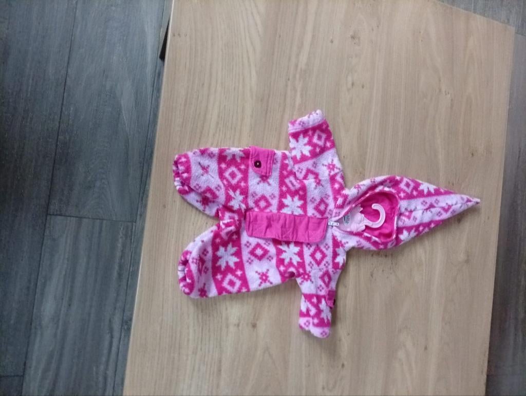 Roze Baby Born pakje met winterpatroon, Kinderen en Baby's, Ophalen of Verzenden