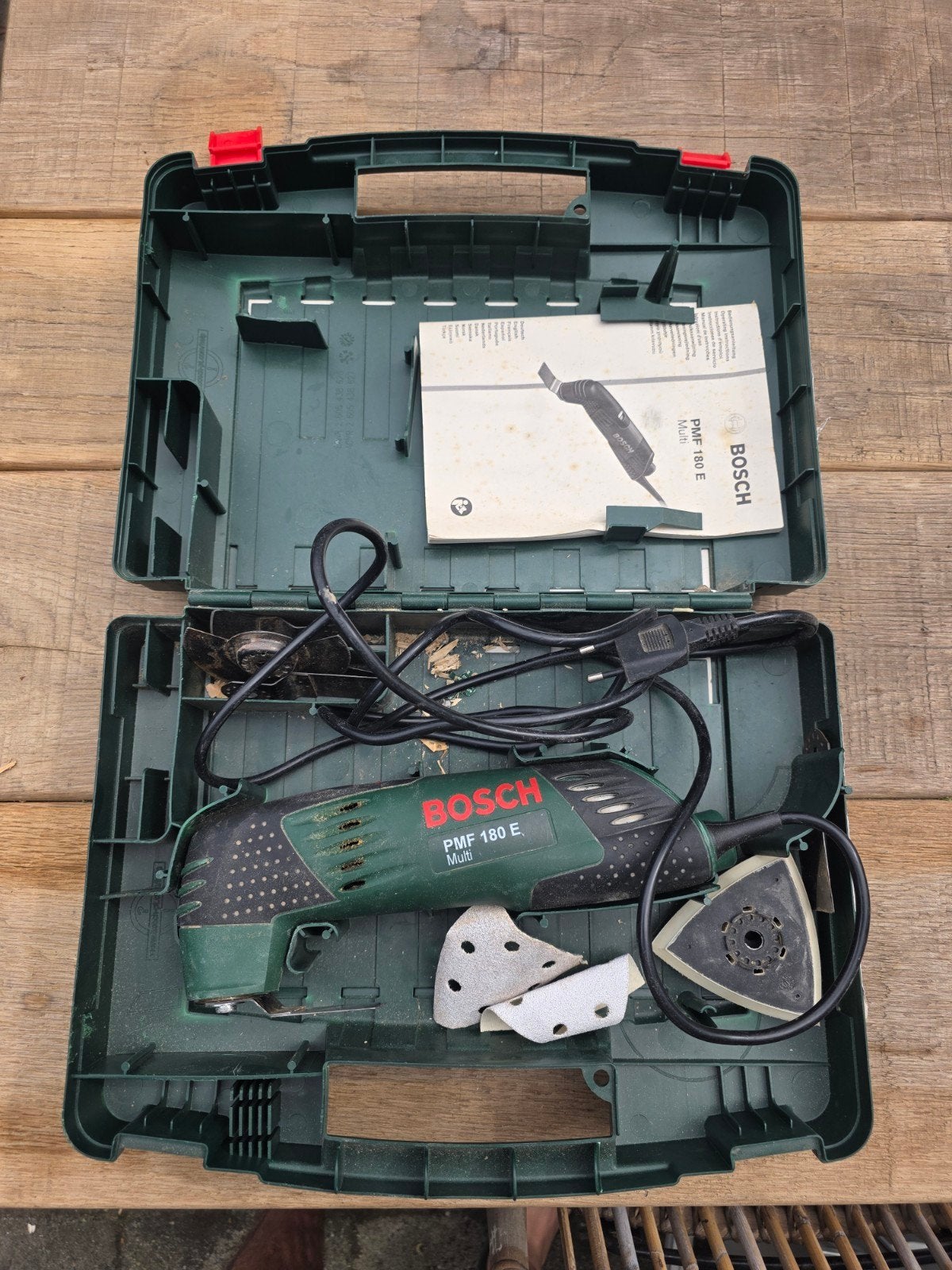 Bosch PMF 180 E Multi-schuurmachine met koffer, Ophalen, Gebruikt, Minder dan 600 watt, Overige typen