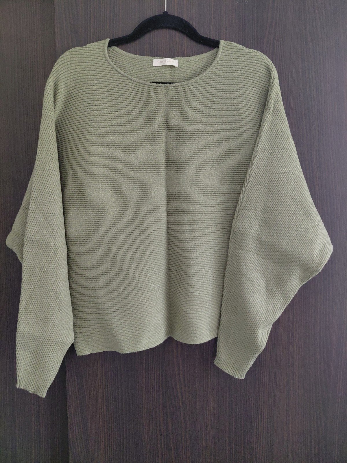 Cane & Cane Groen Gebreide Trui Maat M, Kleding | Dames, Maat 38/40 (M), Ophalen of Verzenden, Zo goed als nieuw, Cane & Cane