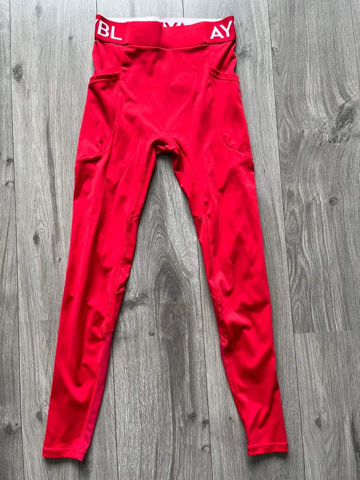 AYBL legging - Maat XS - rood, Kleding | Dames, Ophalen of Verzenden, Fitness of Aerobics, Maat 34 (XS) of kleiner, Gedragen