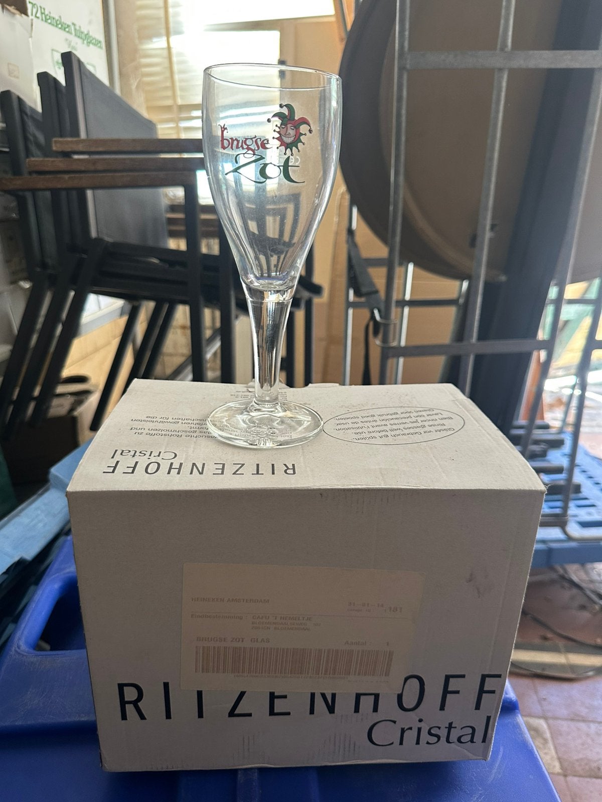 Brugse zot glazen, Verzamelen, Glas en Borrelglaasjes, Ophalen, Nieuw, Overige typen