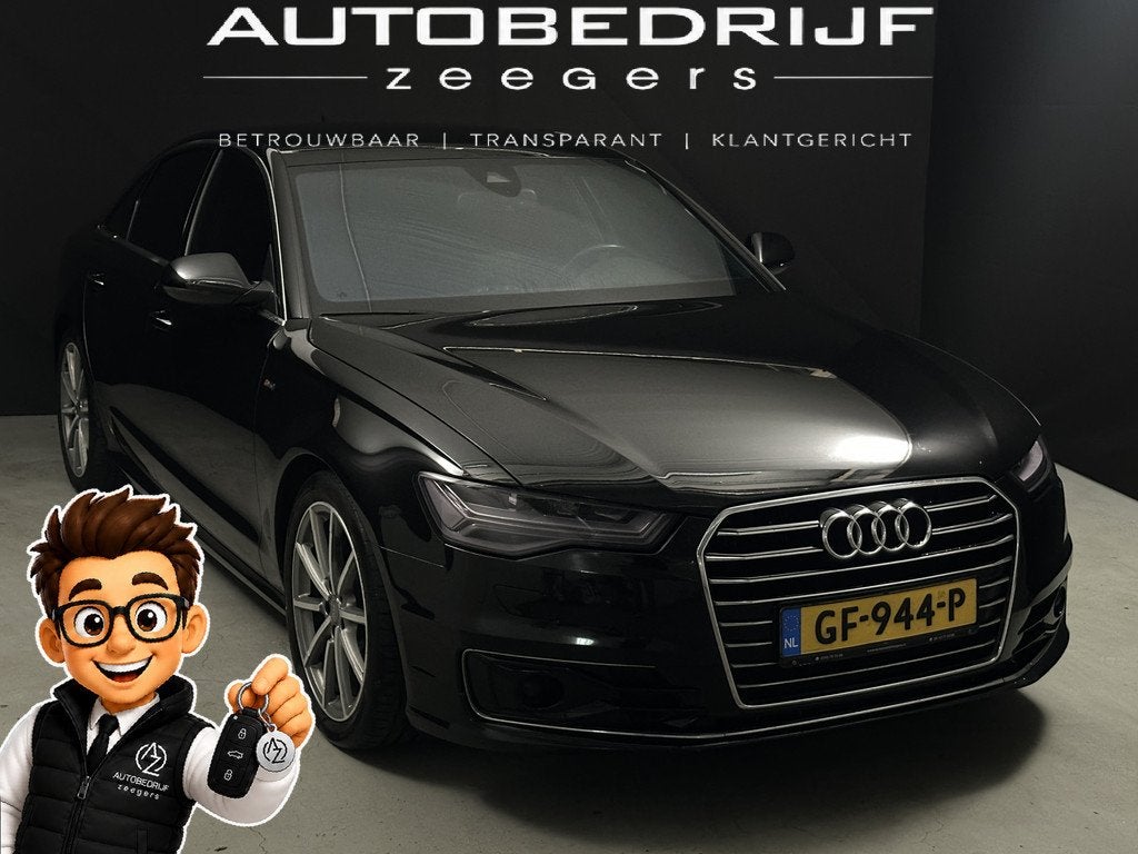 Audi A6 Limousine 1.8 TFSI ultra Premium Edition S-Line *AC*, Auto's, Gebruikt, Euro 6, Zwart, Bedrijf