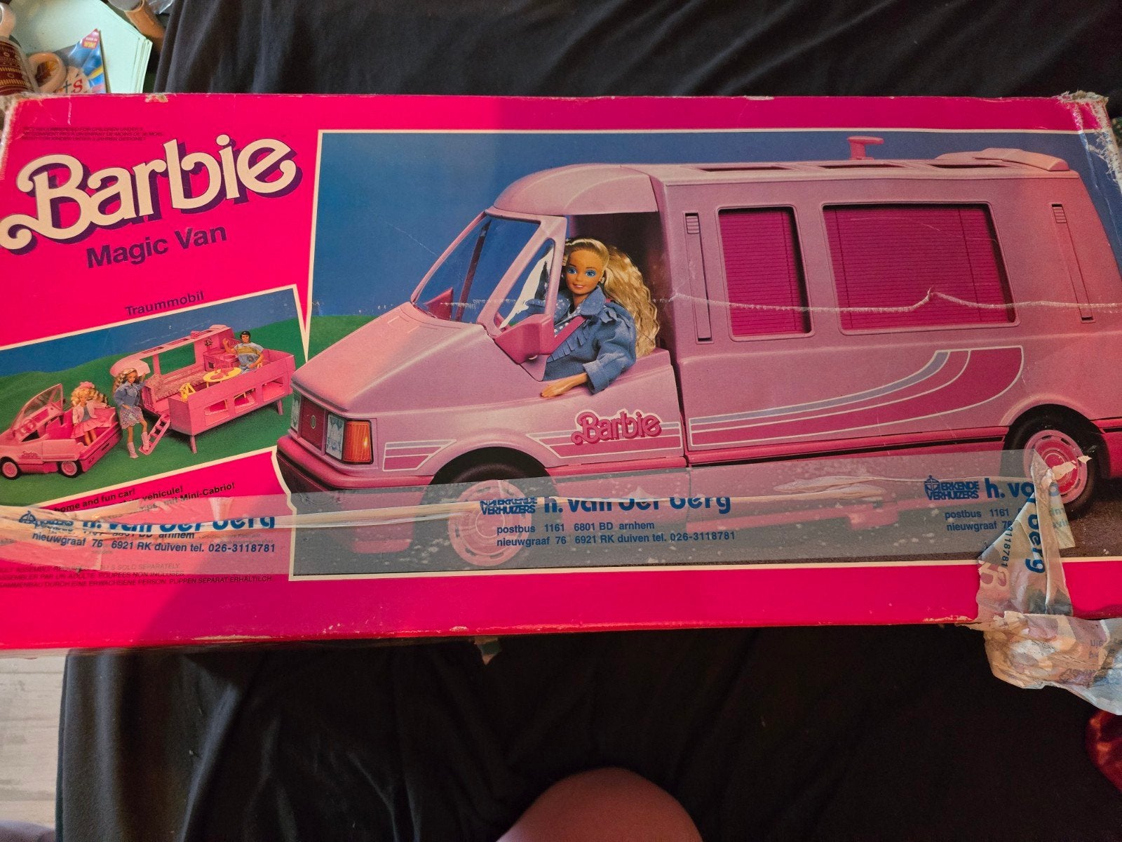 Vintage Barbie Magic Van Camper - Roze Speelset, Ophalen of Verzenden, Gebruikt