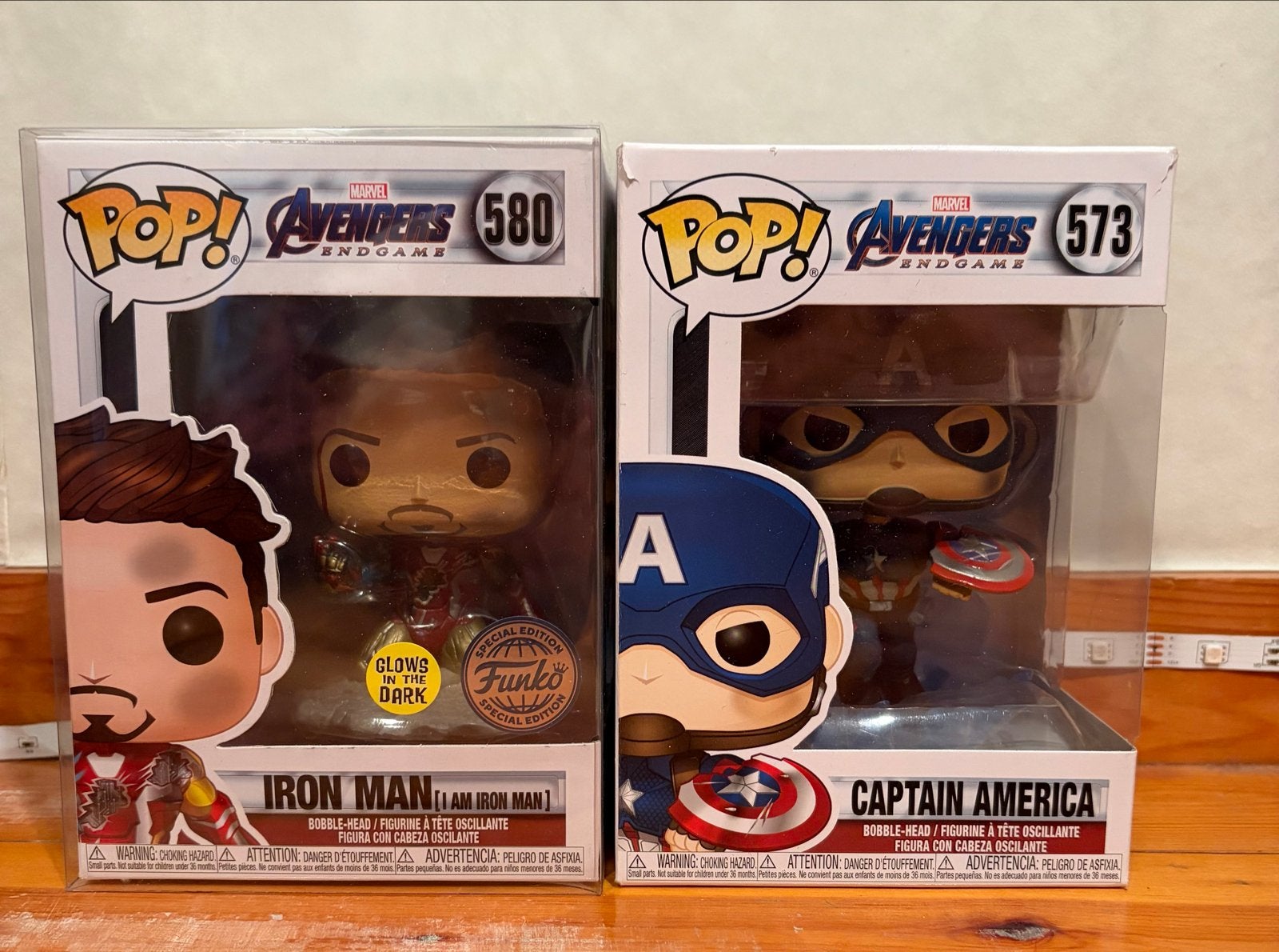 Funko Pop! Avengers Endgame: Iron Man & Captain America, Verzenden, Zo goed als nieuw