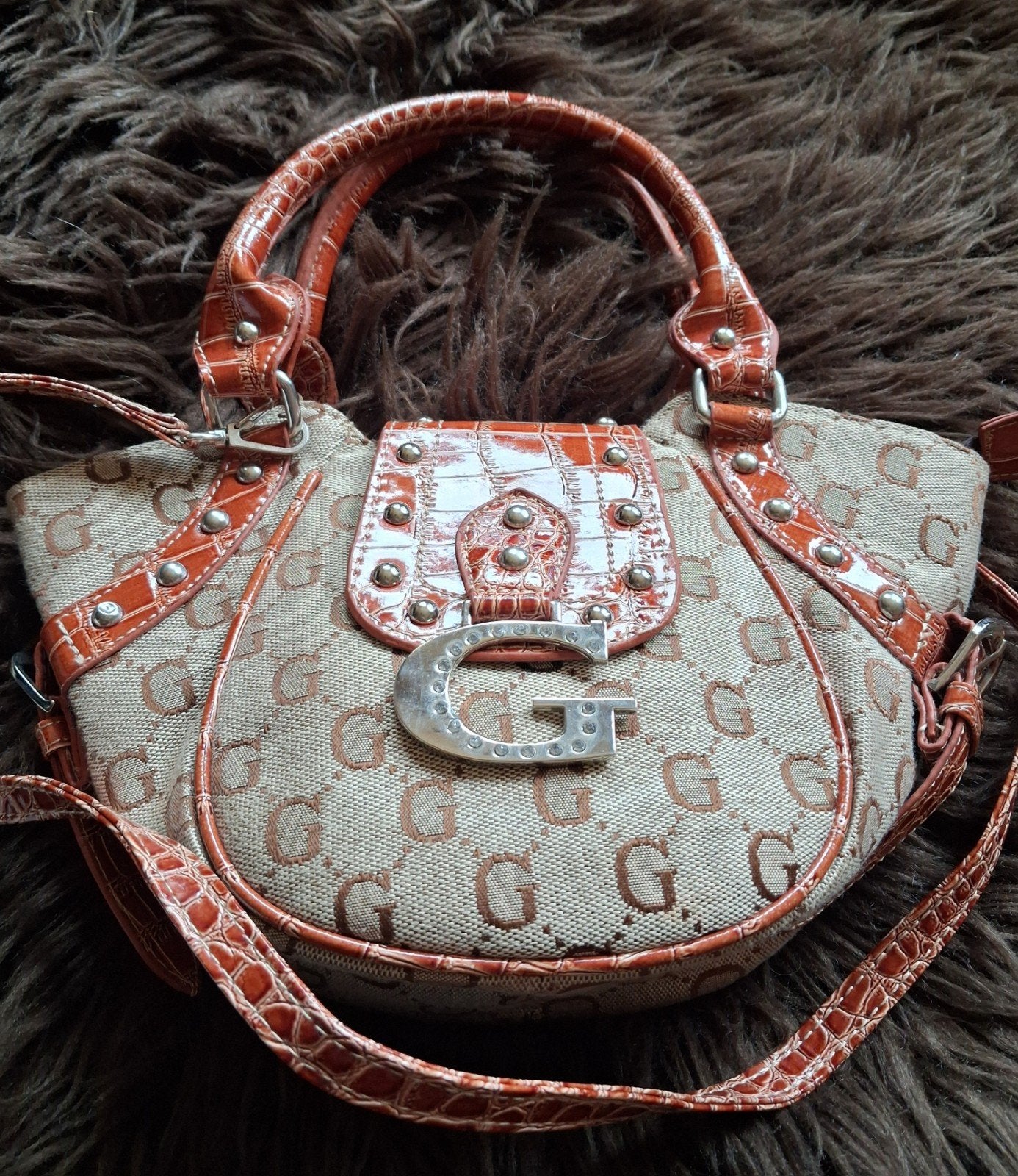 Vintage Guess orgineel, Ophalen of Verzenden, Gebruikt, Beige, Overige typen
