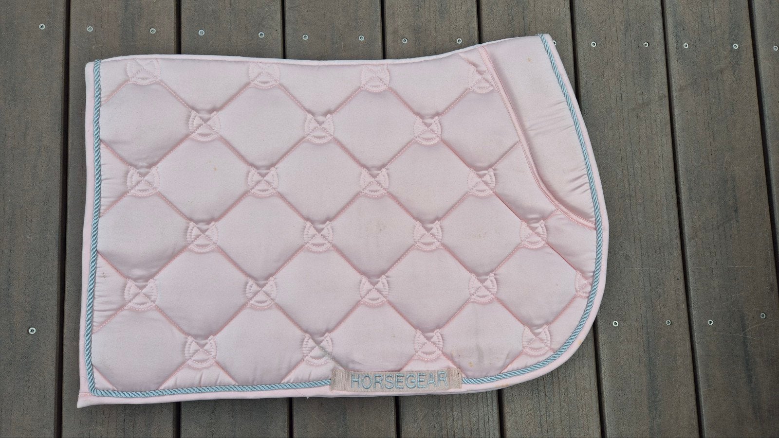 Horsegear zadeldekje roze maat full, Dieren en Toebehoren, Paarden en Pony's | Dekens en Dekjes, Full (L), Horsegear, Gebruikt