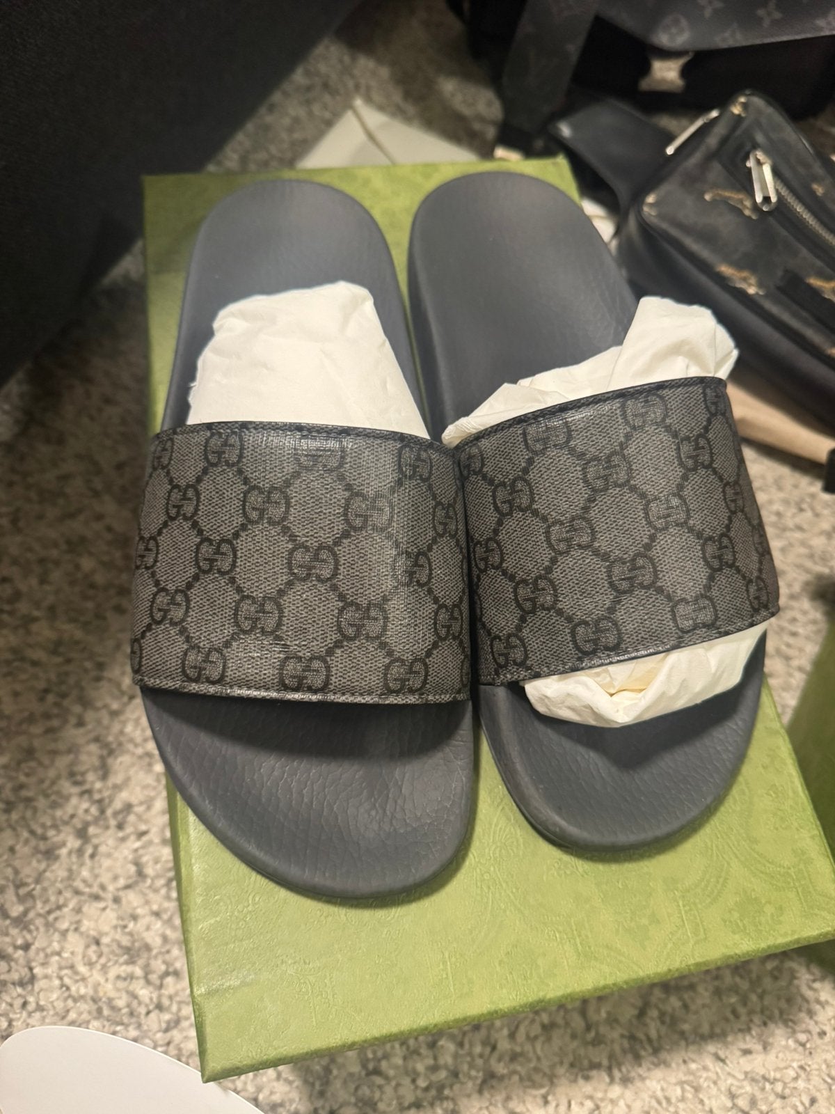 Gucci slippers orgineel, Ophalen, Overige maten, Zwart