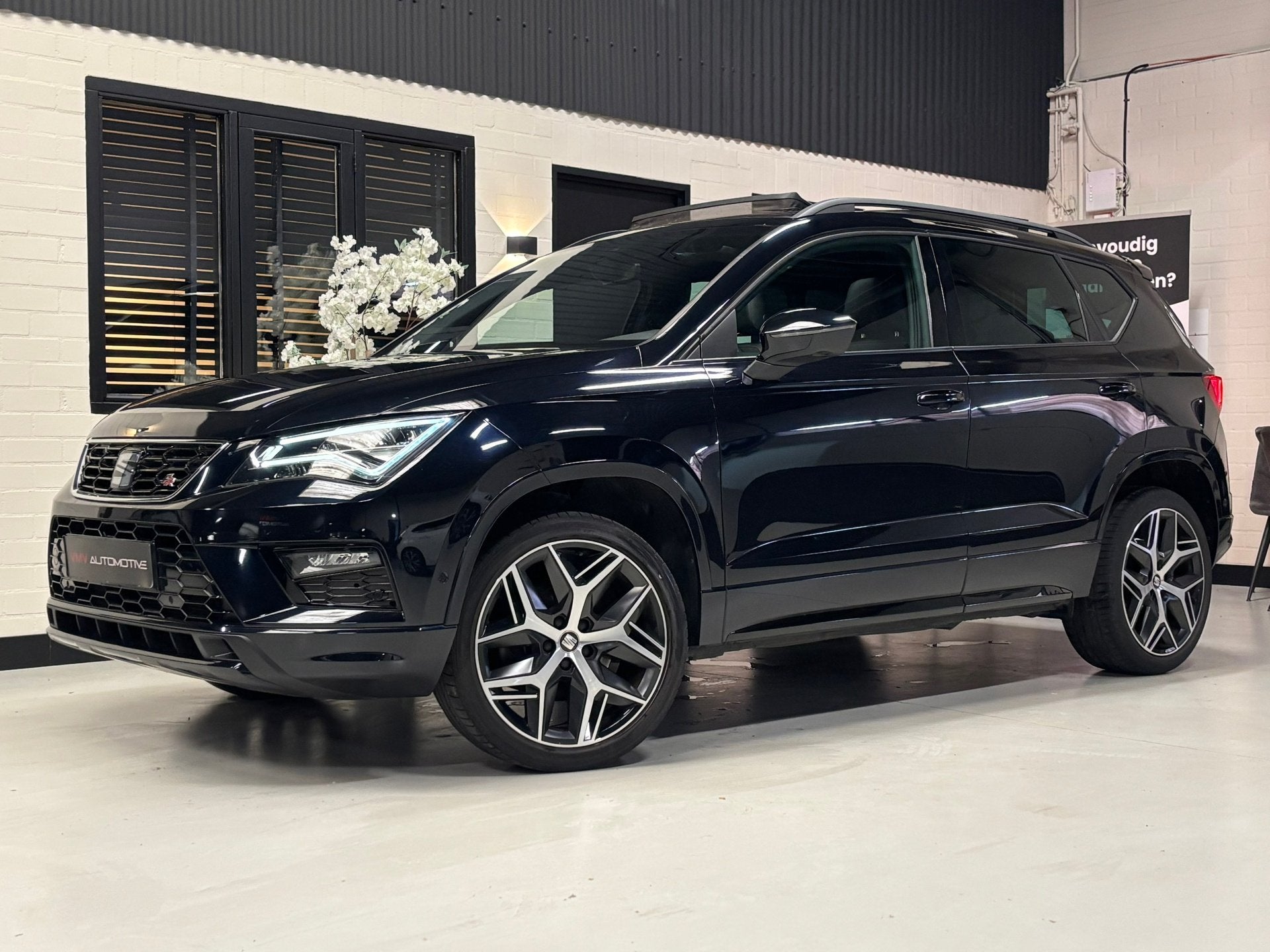 Seat ATECA 1.5 TSI FR Business Intense Pano|Led|Cam|ACC|Sfee, Auto's, Seat, 4 cilinders, 150 pk, Zwart, Bedrijf