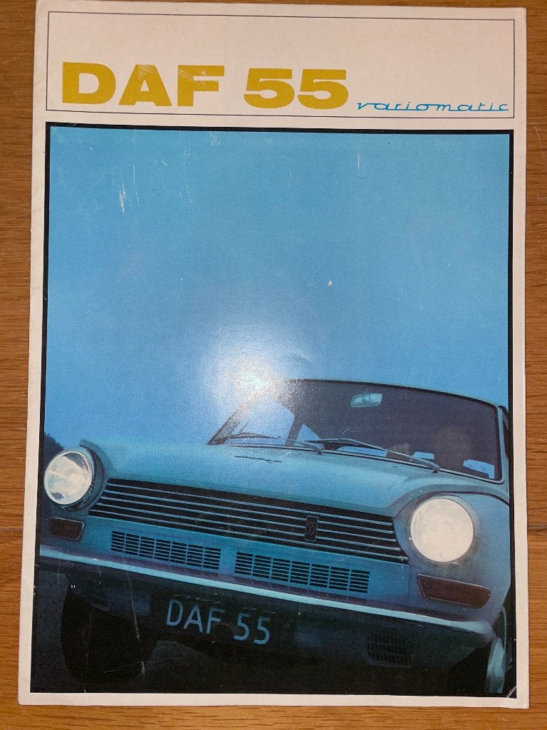 DAF 55 Sedan originele brochure folder 1967 Nederlands, Ophalen of Verzenden, Zo goed als nieuw, Overige merken