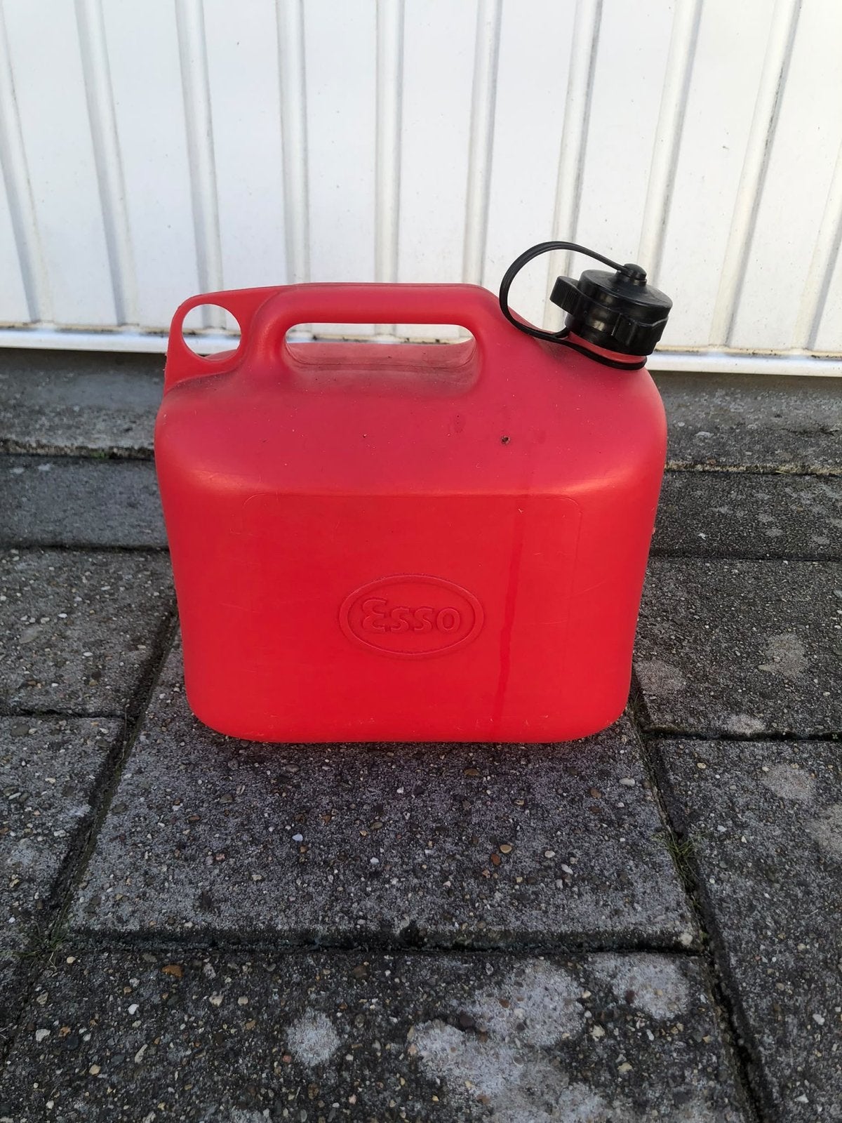Rode Esso Jerrycan 5 Liter - Benzine/Diesel, Ophalen of Verzenden