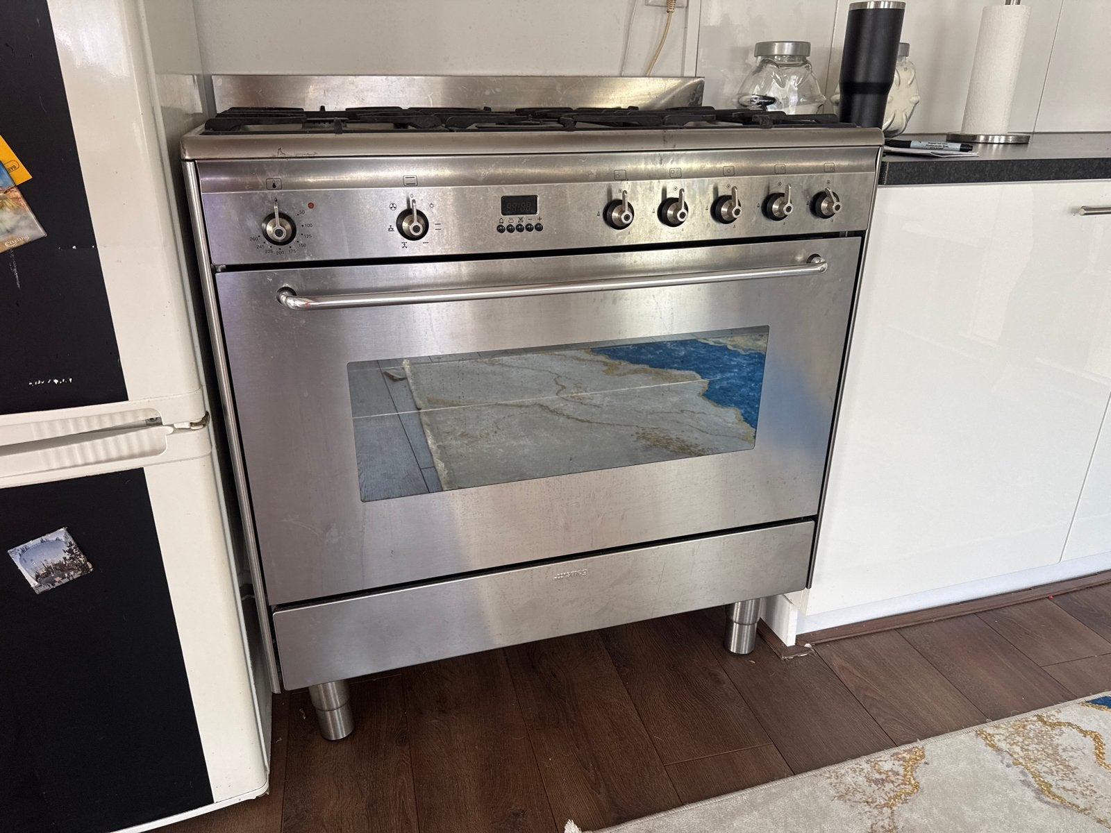 Smeg Fornuis met Gas Kookplaat en Oven, Witgoed en Apparatuur, Fornuizen, Ophalen, Gebruikt, 60 cm of meer, Grill