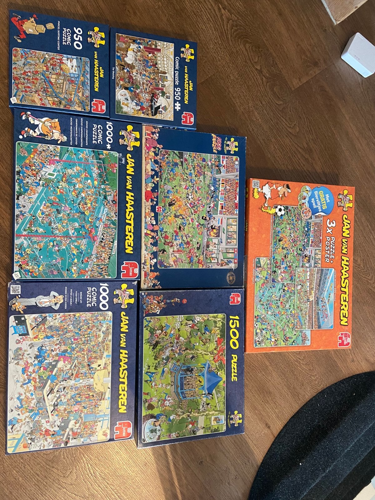 Jan van haasteren puzzels, Ophalen of Verzenden, 500 t/m 1500 stukjes, Zo goed als nieuw