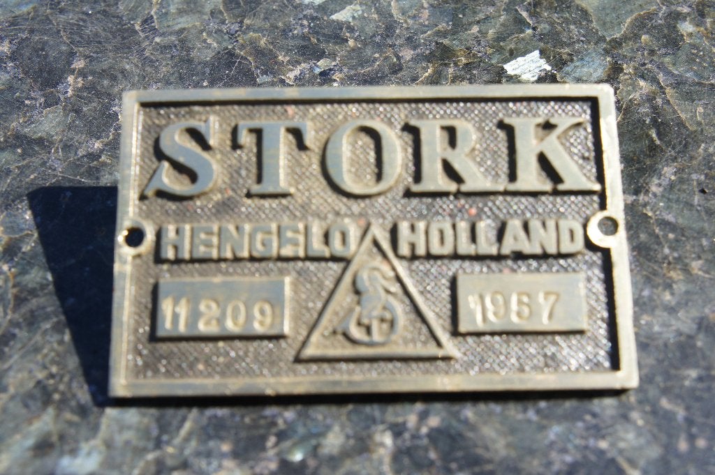 bronzen plaat, Ophalen of Verzenden, Gebruikt