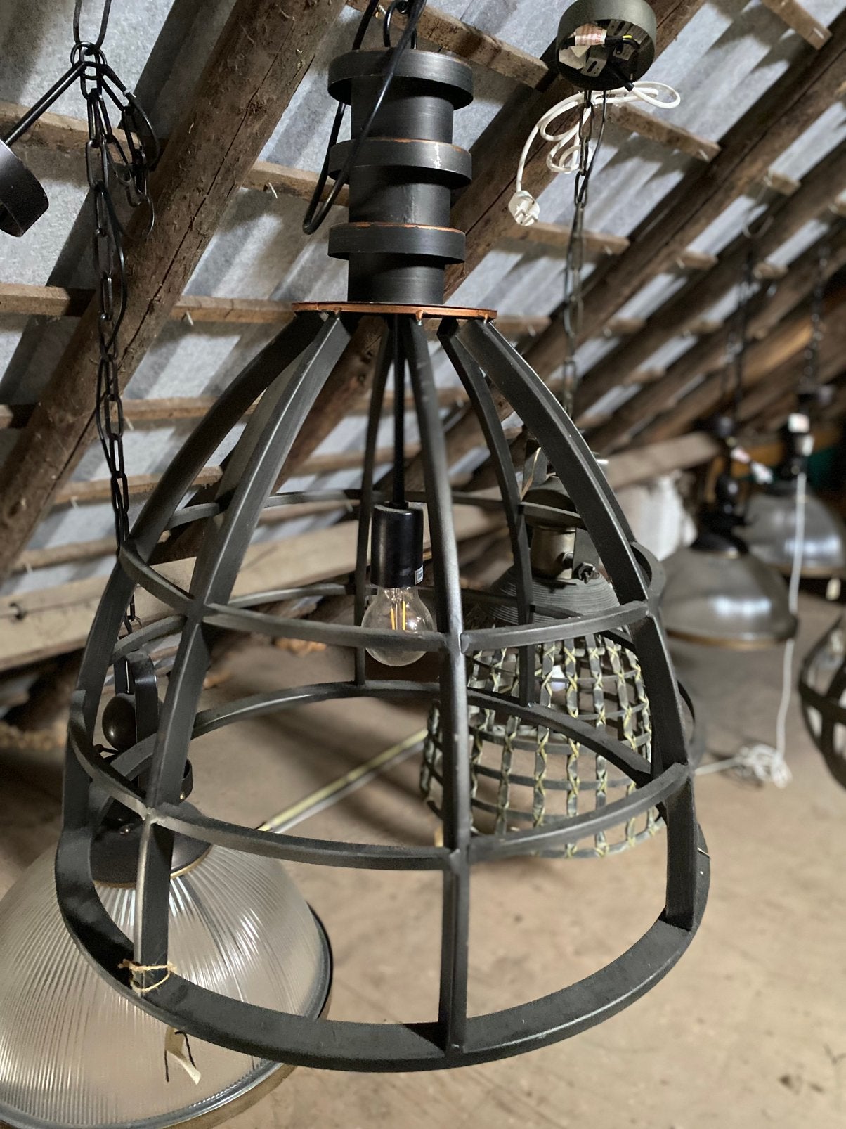 Stoere hanglamp PTMD, Ophalen, Zo goed als nieuw