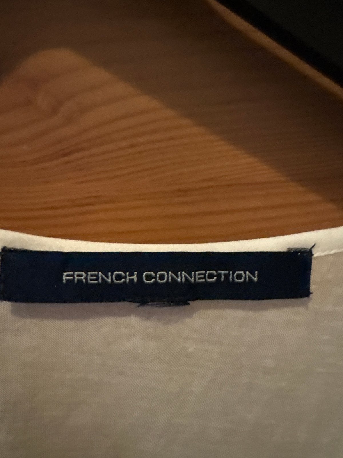 French Connection witte top maat S, Verzenden, Wit, Zo goed als nieuw, Korte mouw