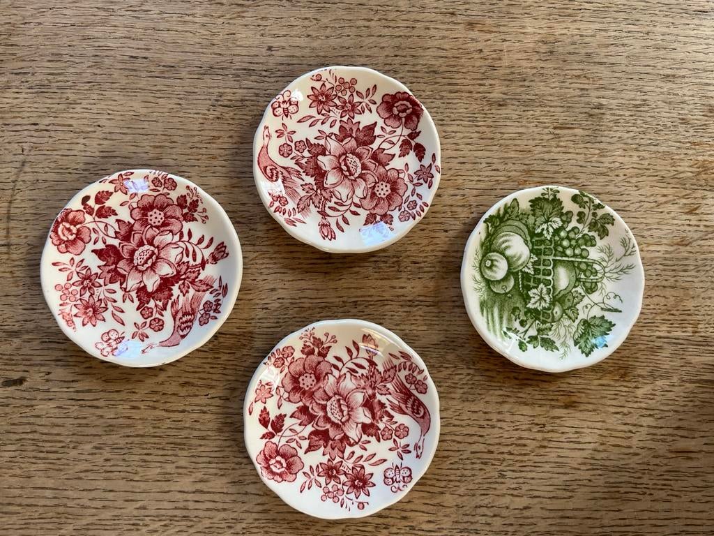 4 kleine Mason’s England bordjes, Antiek en Kunst, Antiek | Servies los, Ophalen of Verzenden