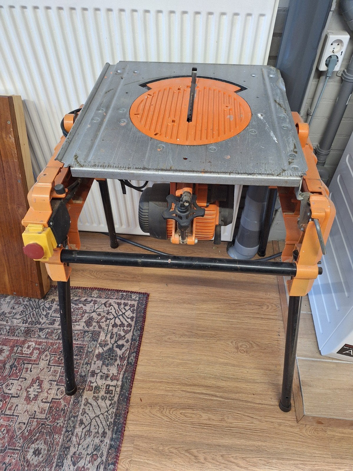 Zaagtafel afkortzaag zaagmachine, Doe-het-zelf en Verbouw, Gereedschap | Zaagmachines, Ophalen, Gebruikt, Cirkelzaag, 70 mm of meer